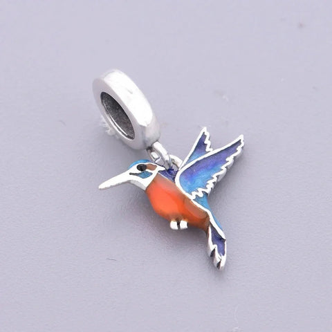 jewlouli kingfisher dangle charm jewlouli jewelry fits pandora bracelet