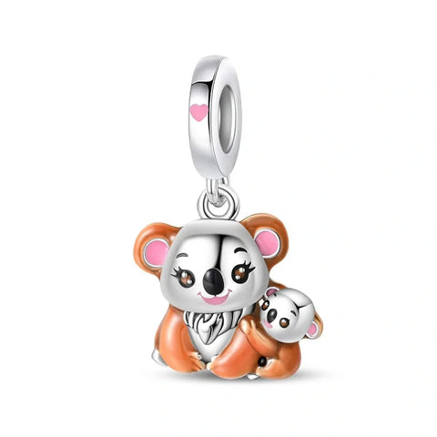 jewlouli koala love baby hug dangle pandora charm jewelry fits pandora bracelet