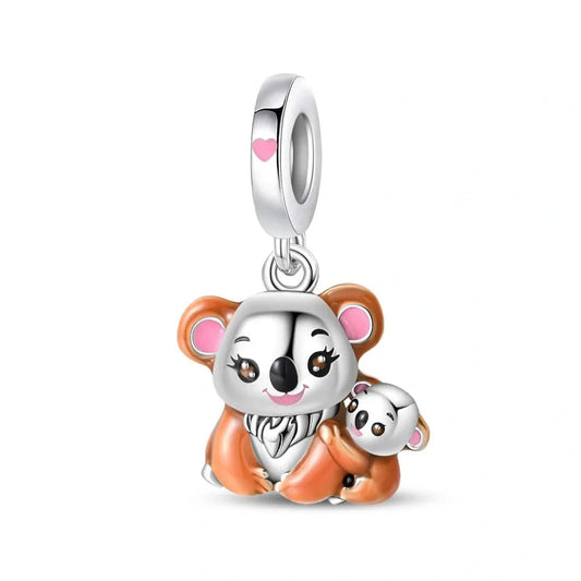 jewlouli koala love baby hug dangle pandora charm jewelry fits pandora bracelet