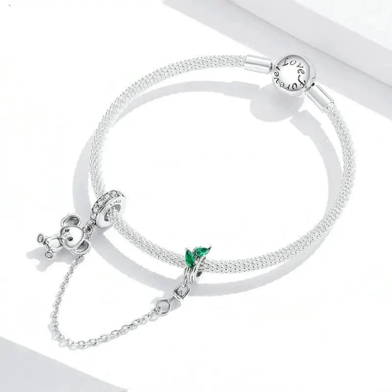 koala-safety-chain affordable charm Pandora fits bracelet Jewelry