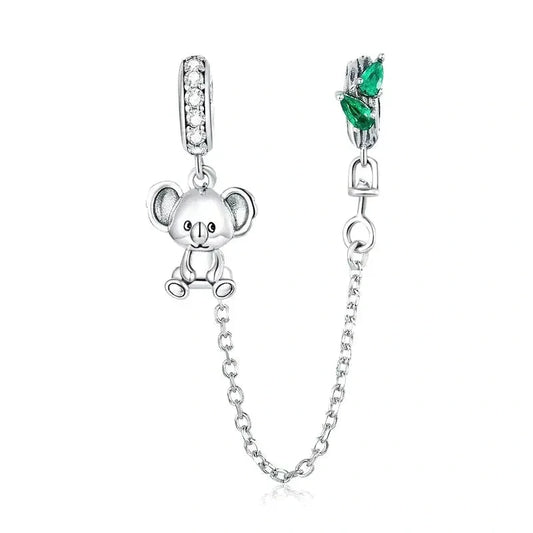 koala-safety-chain charm Jewelry fits Pandora bracelet affordable