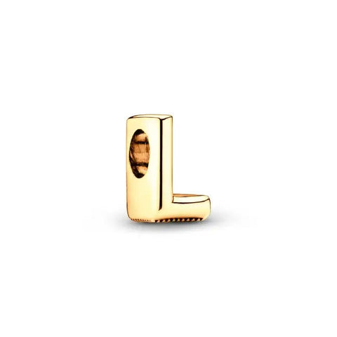 L Letter Gold charm letter