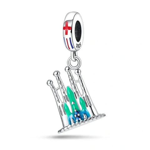 La Sagrada Familia Cathedral Barcelona Luminous Dangle Charm - La Sagrada Familia Cathedral Barcelona Luminous Dangle Charm
