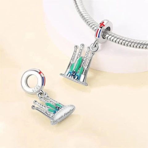 La Sagrada Familia Cathedral Barcelona Luminous Dangle Charm - La Sagrada Familia Cathedral Barcelona Luminous Dangle Charm