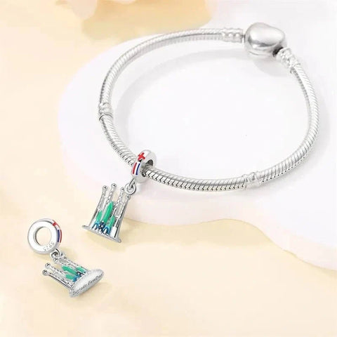 jewlouli la sagrada familia cathedral barcelona luminous dangle pandora charm jewelry fits pandora bracelet