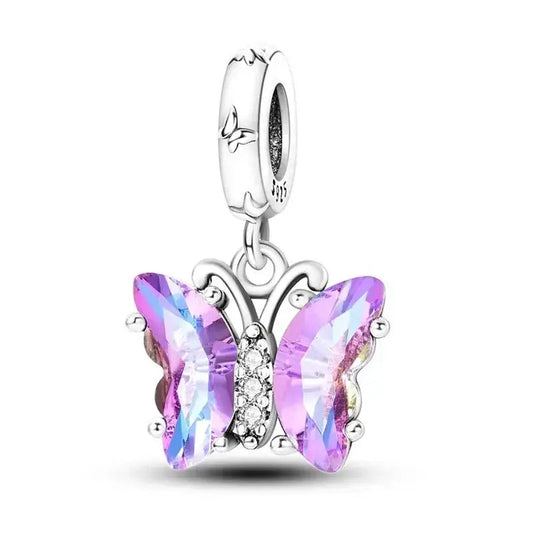 Lavender Butterfly Charm