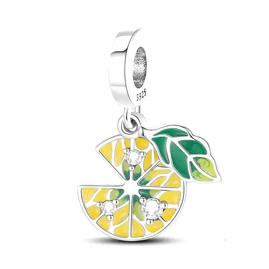 lemon-charm fits Pandora bracelet Jewelry charm affordable