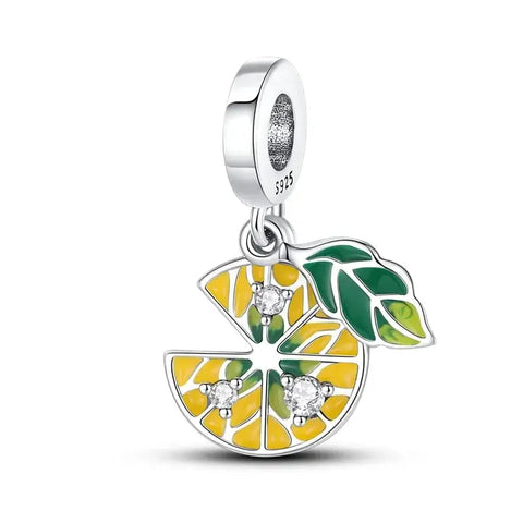 Lemon yellow Dangle Charm - Lemon yellow Dangle Charm