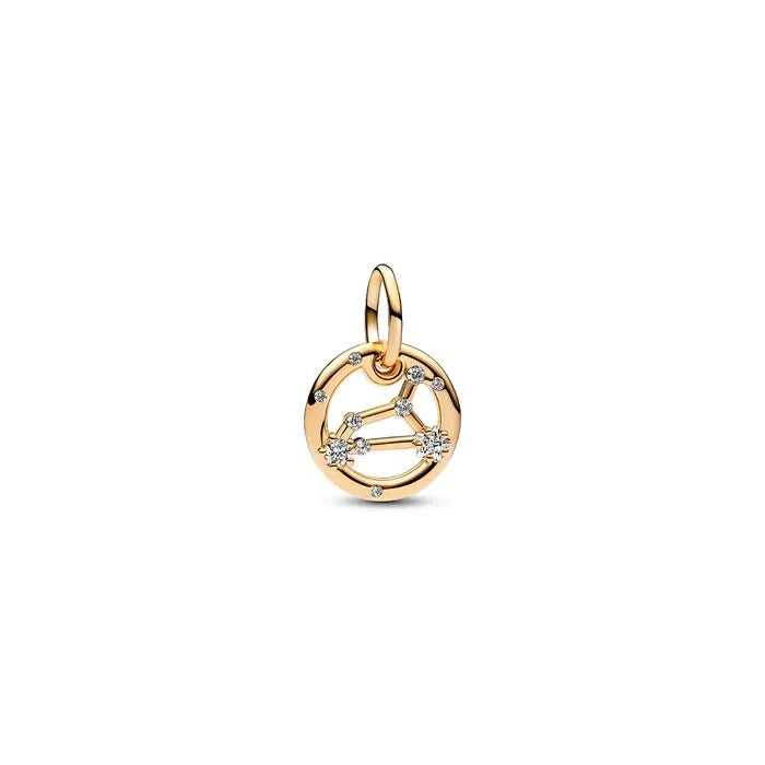 Leo Zodiac Dangle Charm Pandora Shine - Leo zodiac dangle in Pandora Shine, perfect for astrology-inspired collections.