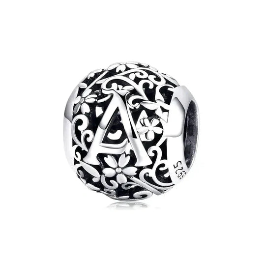 Letter A Bead - Fits pandora Bracelet