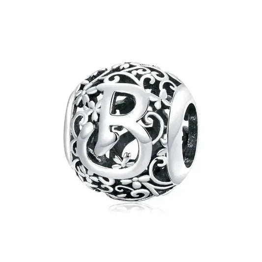 Letter B Bead - Fits pandora Bracelet