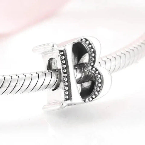 Silver Letter B Charm - Silver Letter B Charm