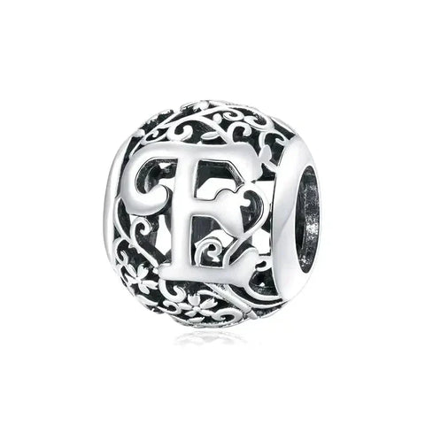 Letter E Bead - Fits pandora Bracelet
