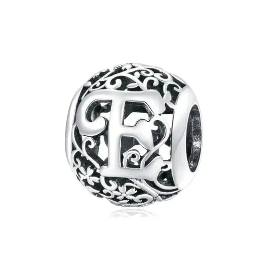 Letter E Bead - Fits pandora Bracelet