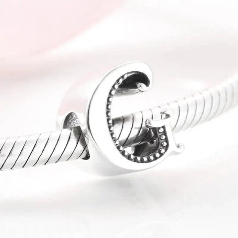 Silver Letter G Charm - Silver Letter G Charm