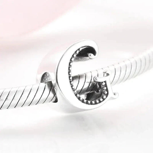 Silver Letter G Charm