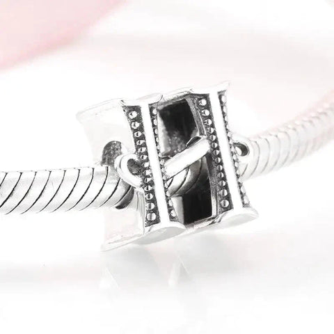 Silver Letter H Charm