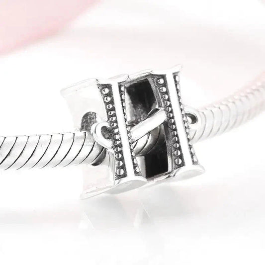 Silver Letter H Charm