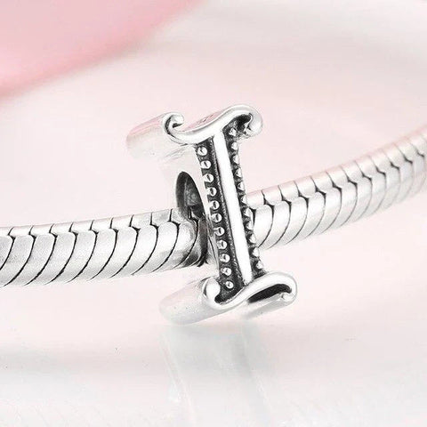 Silver Letter I Charm - Silver Letter I Charm