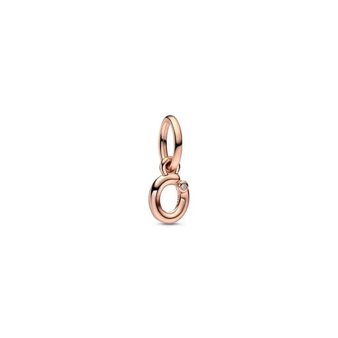 Letter o Script Alphabet Dangle Charm - Letter o Script Alphabet Dangle Charm