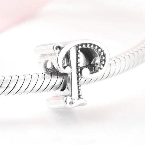 Silver Letter P Charm - Silver Letter P Charm