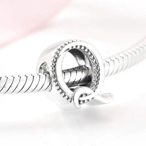 Silver Letter Q Charm