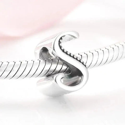 Silver Letter S Charm - Silver Letter S Charm
