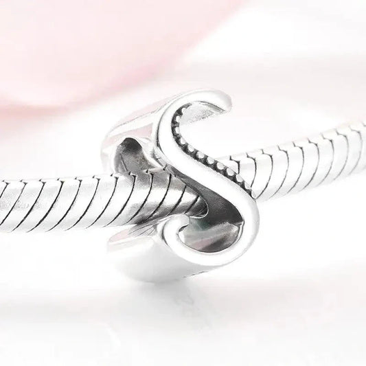 Silver Letter S Charm