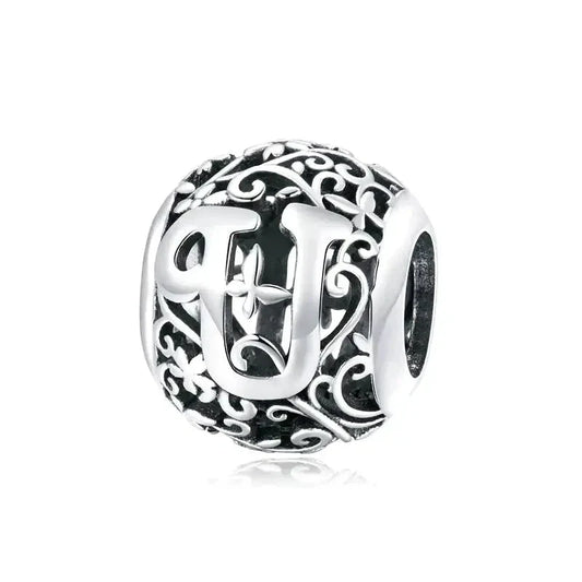 Letter U Bead - Fits pandora Bracelet