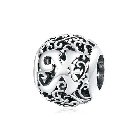 Letter X Bead - Fits pandora Bracelet
