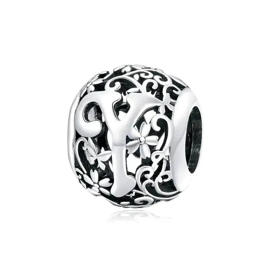 Letter Y Bead - Fits pandora Bracelet