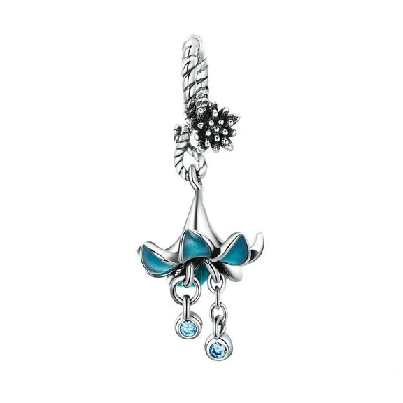 Lily Flower Charm - lily-flower Pandora fits bracelet affordable Jewelry charm