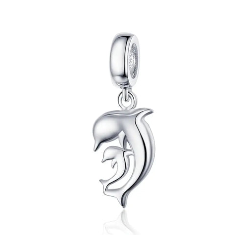Little Silver Dolphin Charm