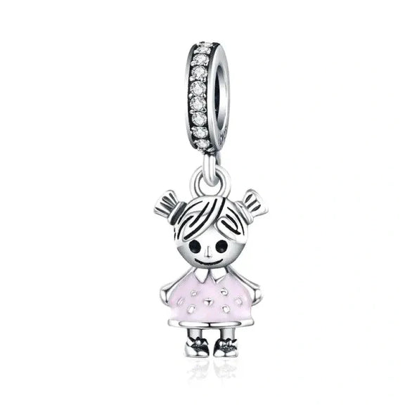 Little Girl Charm - little-girl Pandora affordable fits bracelet Jewelry charm