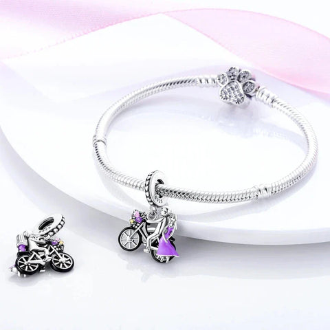 love-bicycle-charm charm fits Pandora bracelet affordable Jewelry