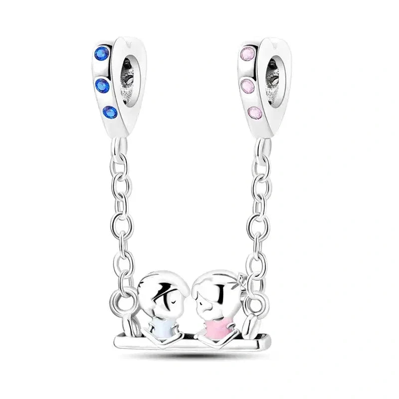 love-connection-safety-chain Pandora affordable Jewelry fits bracelet charm