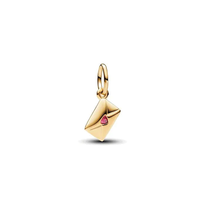 Love Letter Envelope Dangle Charm Pandora Shine - Pandora Shine envelope charm, perfect for expressing love and affection.