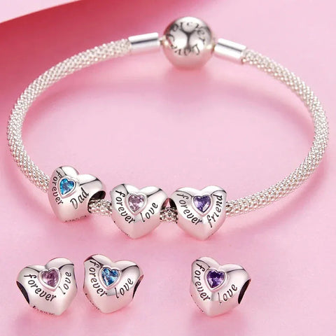 Love Mom Forever Charm