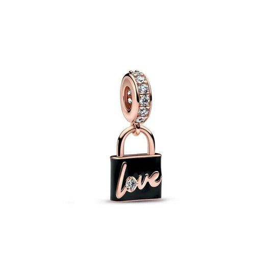 Love Padlock Dangle Charm
