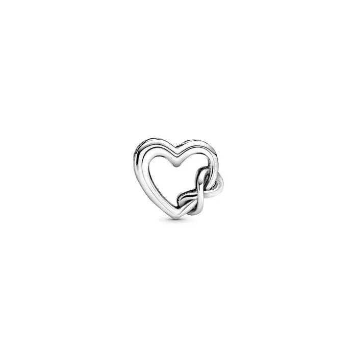 Love You Mum Infinity Heart Charm - Infinity heart charm with "Love You Mum" inscription, celebrating a mother’s love.