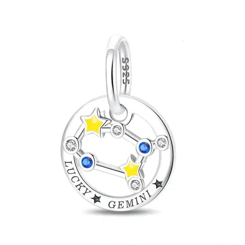 Lucky Gemini Charm - Fits pandora Bracelet