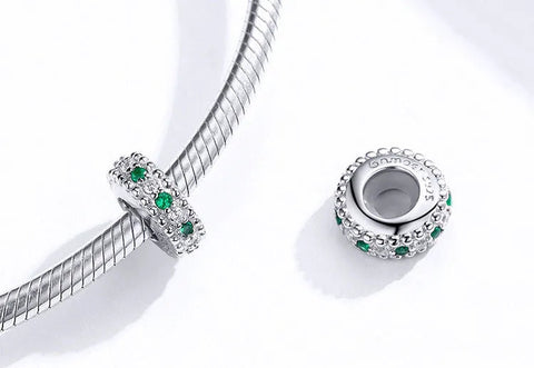 Emerald Green Gemstone Charm - Emerald Green Gemstone Charm