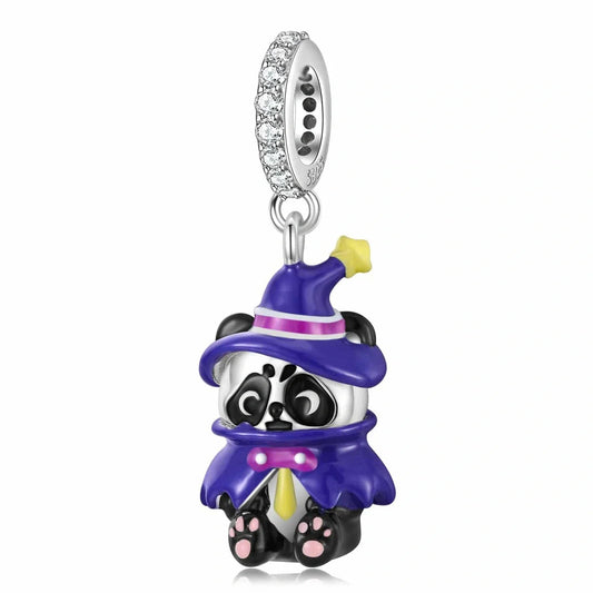jewlouli magical panda witch dangle pandora charm jewelry fits pandora bracelet