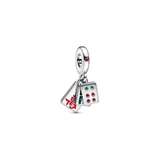 Mahjong triple dangle charm, a playful and intricate design perfect for charm collectors