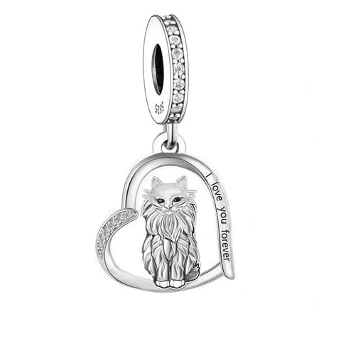 Maine Coon Cat Dangle Charm - Maine Coon Cat Dangle Charm