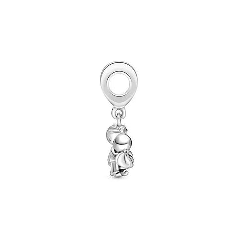 Married Couple Dangle Charm - Dangle charm celebrating marriage, symbolizing love and commitment.