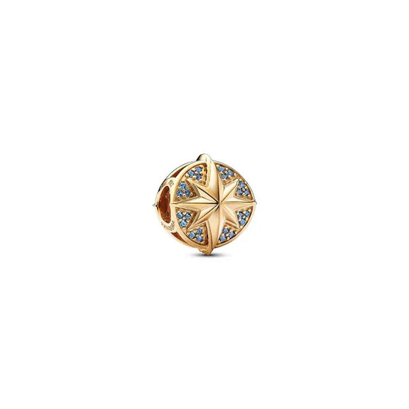 Marvel, Captain Marvel Insignia Charm - Pandora Shine - Marvel Captain Marvel insignia charm with Pandora Shine finish, a bold statement for bracelets