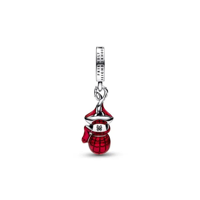 Marvel Hanging Spider-Man Dangle Charm - Dangle charm featuring Spider-Man hanging, a unique piece for Marvel fans.