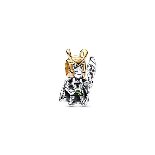 Marvel Loki Charm Pandora Shine - Detailed charm inspired by Loki, perfect for Marvel enthusiasts.