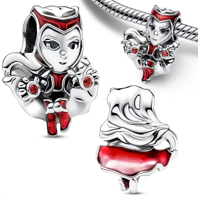 Marvel Scarlet Witch Charm - Scarlet Witch charm, ideal for fans of the powerful Marvel character.